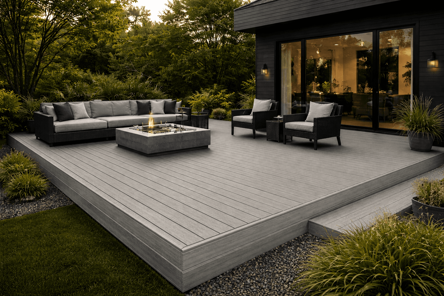 Conch Decking in Ash